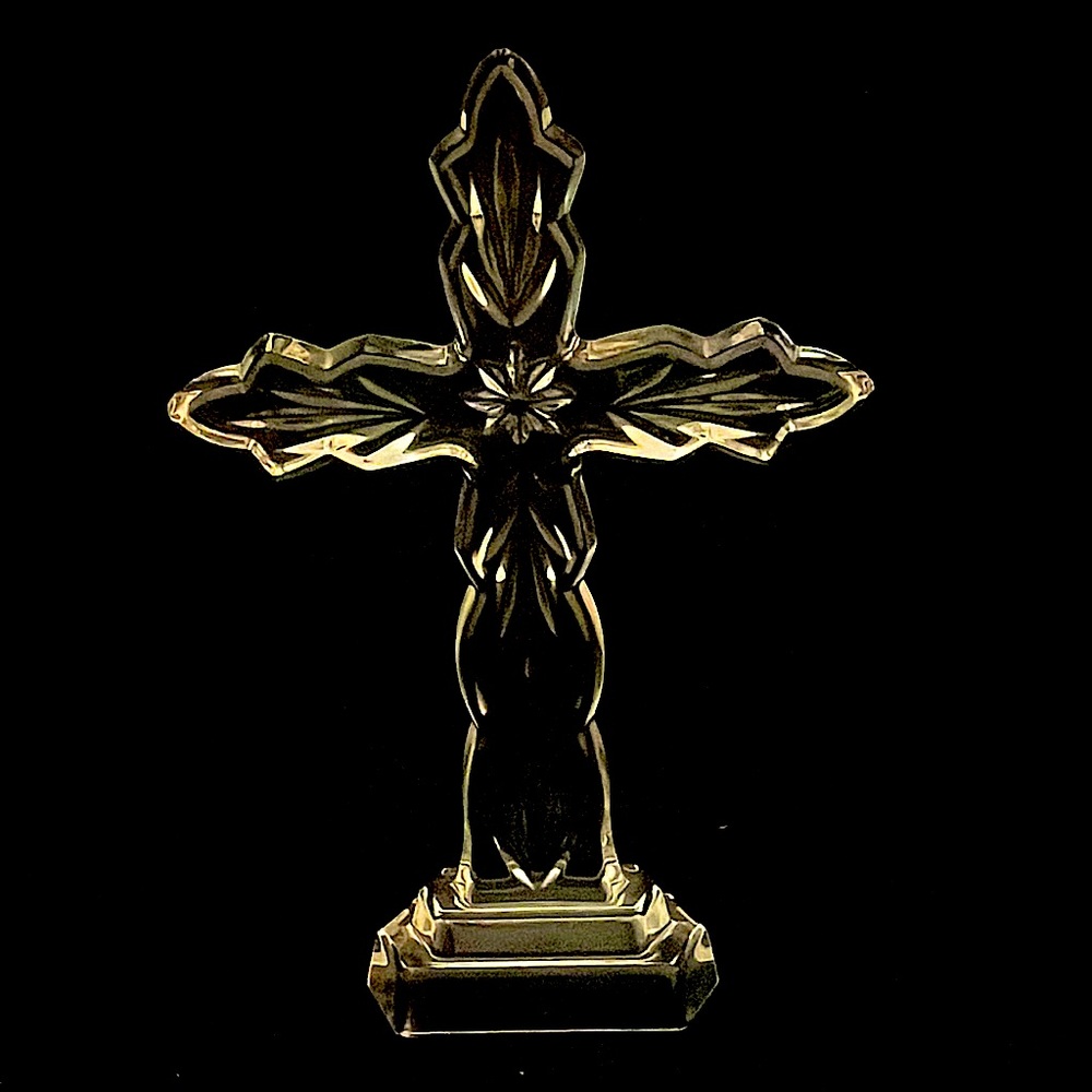 Waterford Crystal Cross. Waterford mark on the bottom of cross.